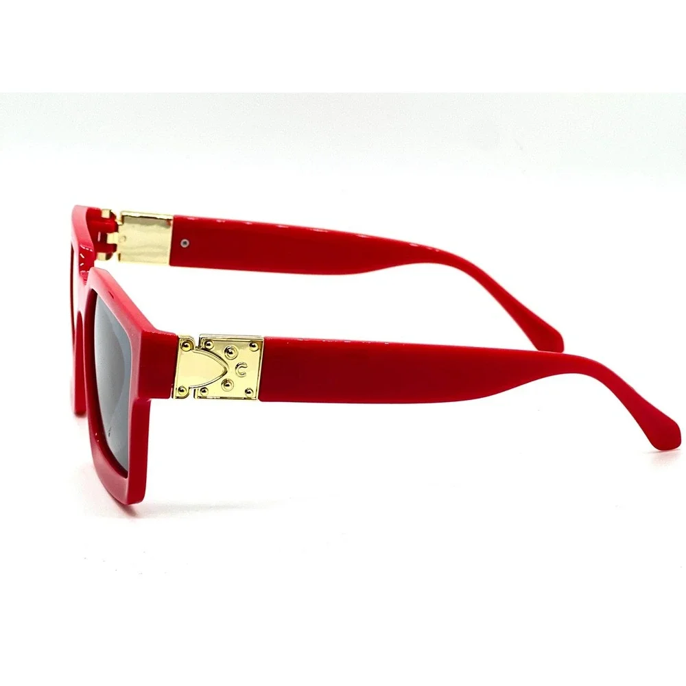 Classy Women Red Framed Sunglasses RED Frame UV400 Square Gafas Lentes‎ Mujeres